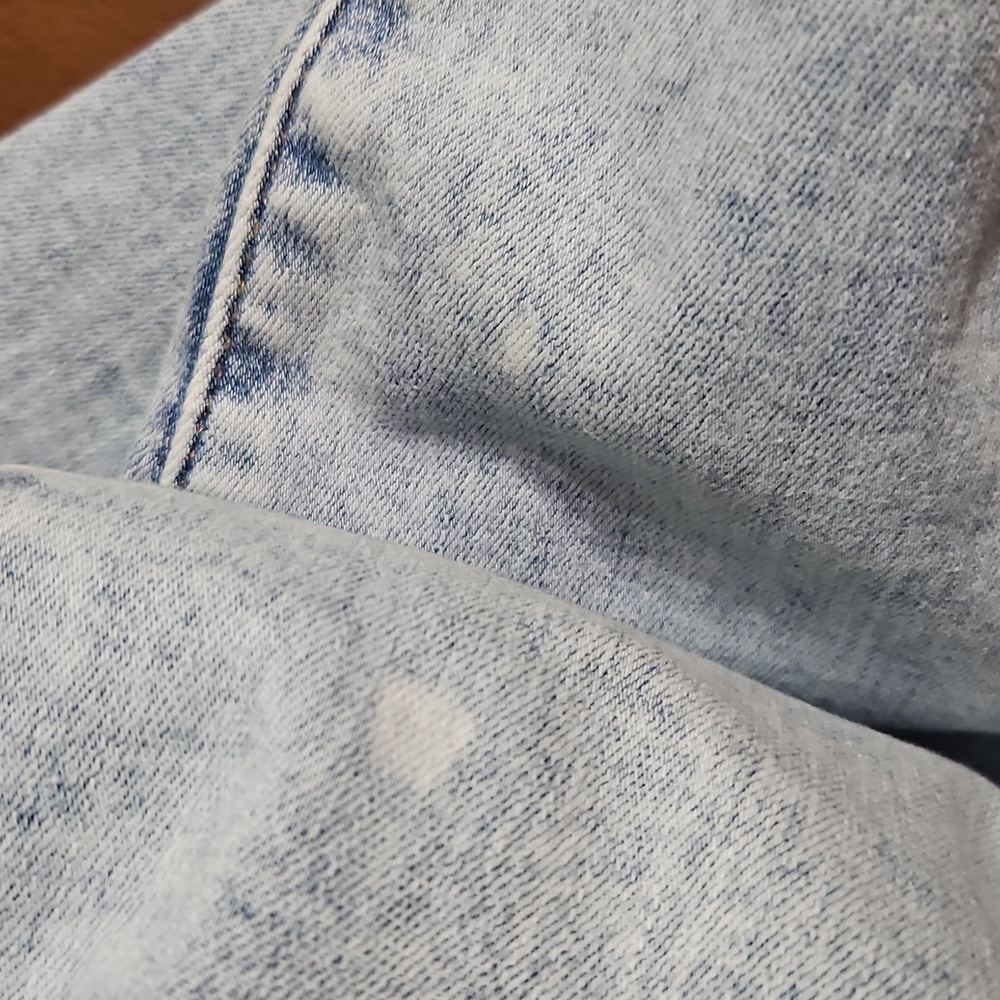 American Eagle Distressed Blue Next Level Stretch Super Hi-Rise Jegging Jeans - Picture 4 of 4